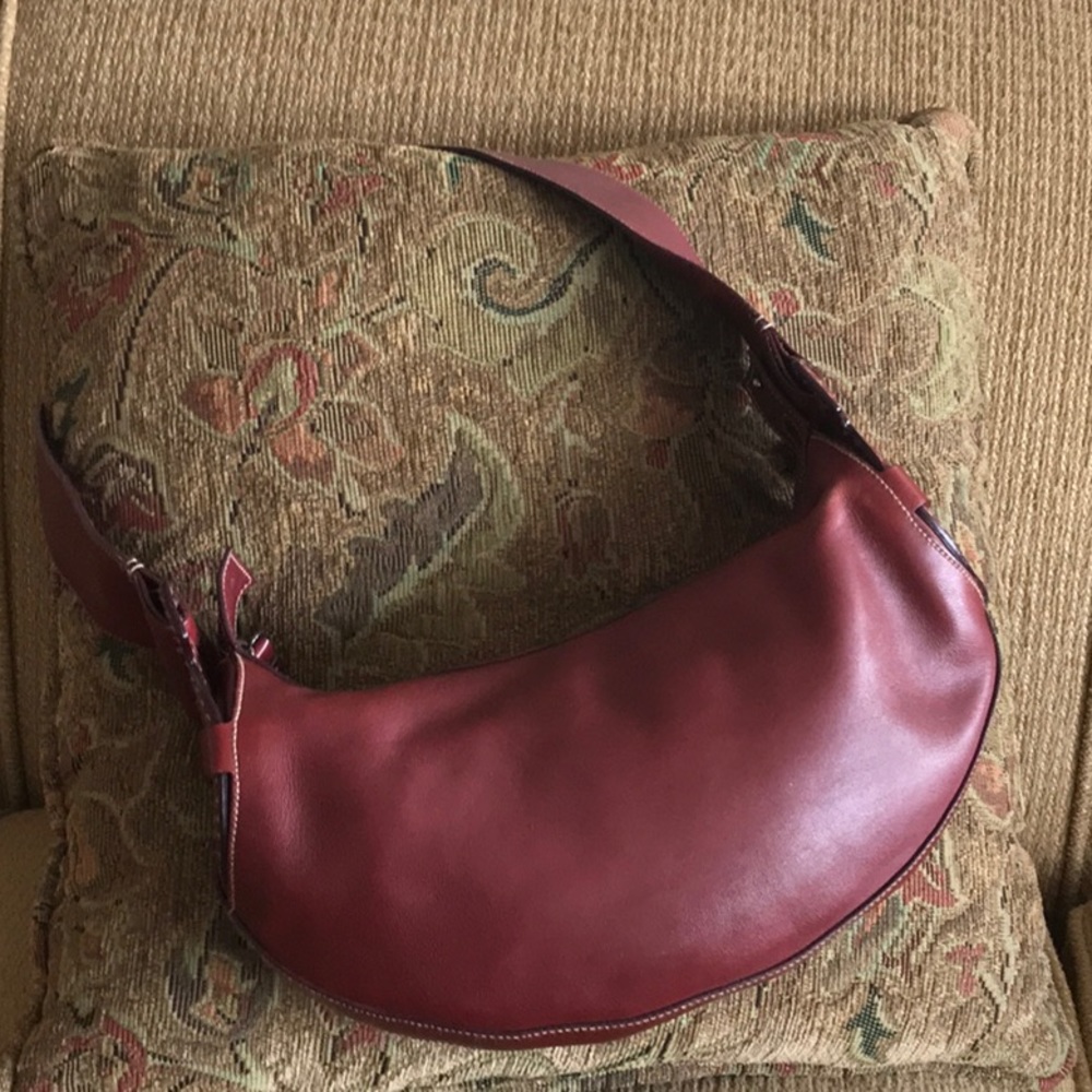 Salvatore Ferragamo burgandy hobo bag